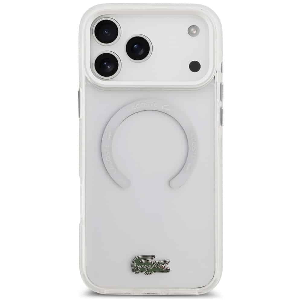 Lacoste Shockproof Διαφανής Παγάκι MagSafe - θήκη για Apple iPhone 17 Pro Max - Λευκό - Image 3