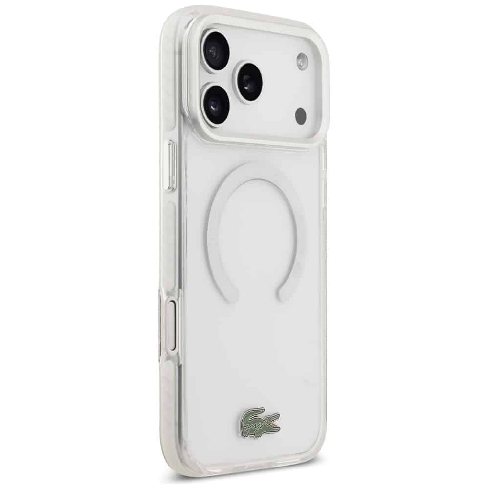 Lacoste Shockproof Διαφανής Παγάκι MagSafe - θήκη για Apple iPhone 17 Pro Max - Λευκό - Image 4