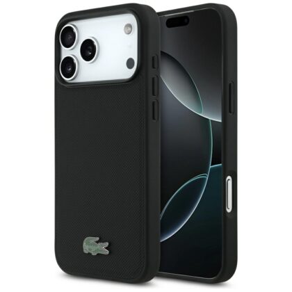 Lacoste Petit Pique Lacquer Logo MagSafe - θήκη για Apple iPhone 17 Pro Max - Μαύρο