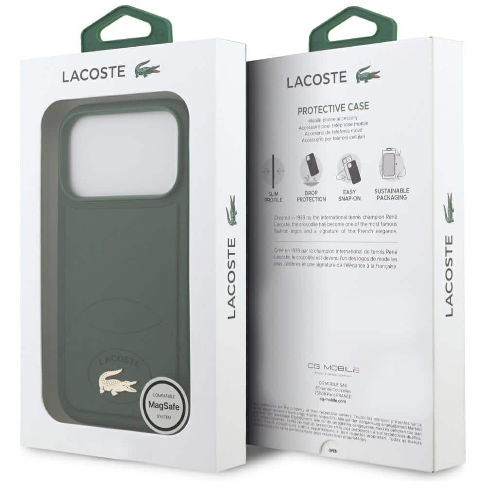 Θήκη Lacoste Bliss MagSafe για iPhone 17 Pro, πράσινη - Image 8