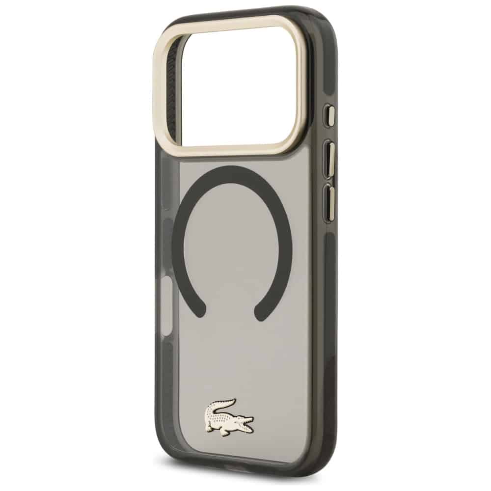 Lacoste Shockproof Διαφανής Ματ Χρυσό Λογότυπο MagSafe - θήκη για Apple iPhone 17 Pro - Μαύρο - Image 6
