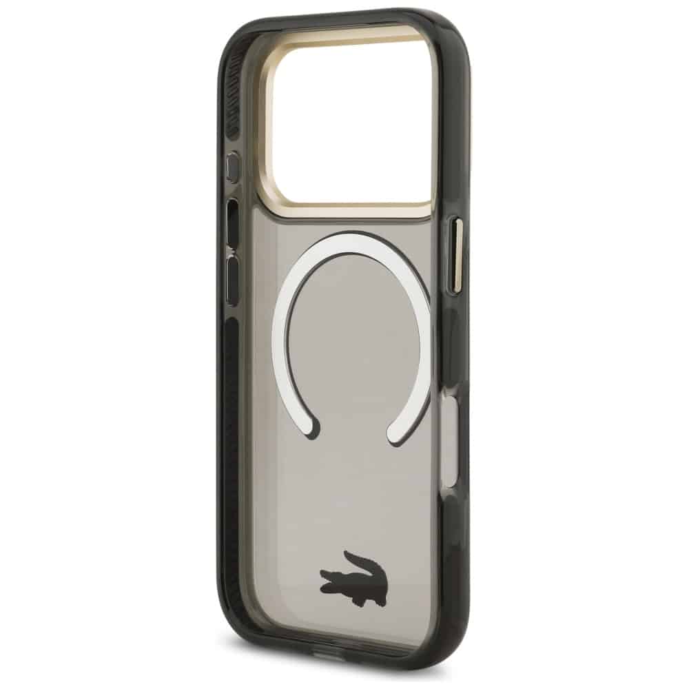 Lacoste Shockproof Διαφανής Ματ Χρυσό Λογότυπο MagSafe - θήκη για Apple iPhone 17 Pro - Μαύρο - Image 7