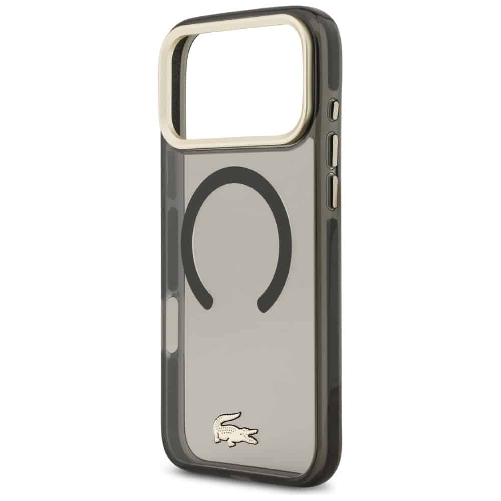Lacoste Shockproof Διαφανής Ματ Χρυσό Λογότυπο MagSafe - θήκη για Apple iPhone 17 Pro Max - Μαύρο - Image 6