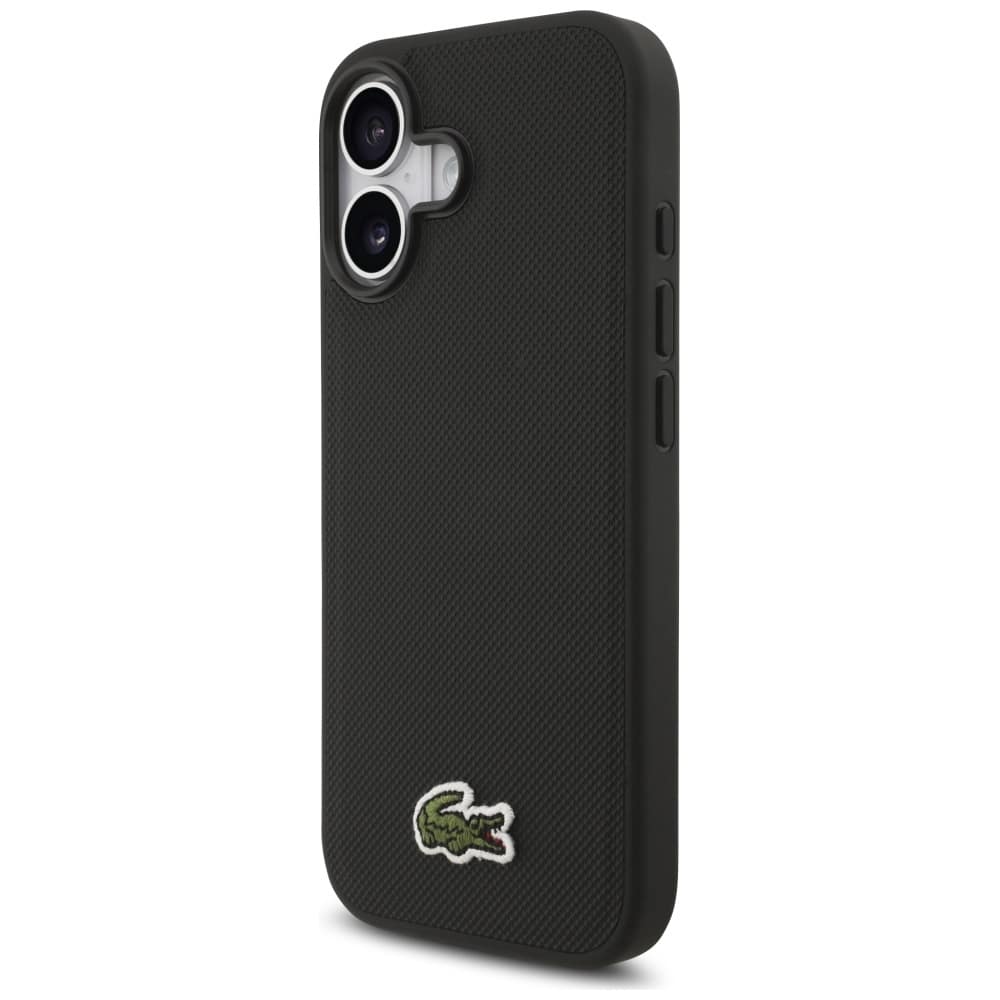 Lacoste Iconic Petit Pique Woven Logo MagSafe - θήκη για Apple iPhone 17 - Μαύρο - Image 2
