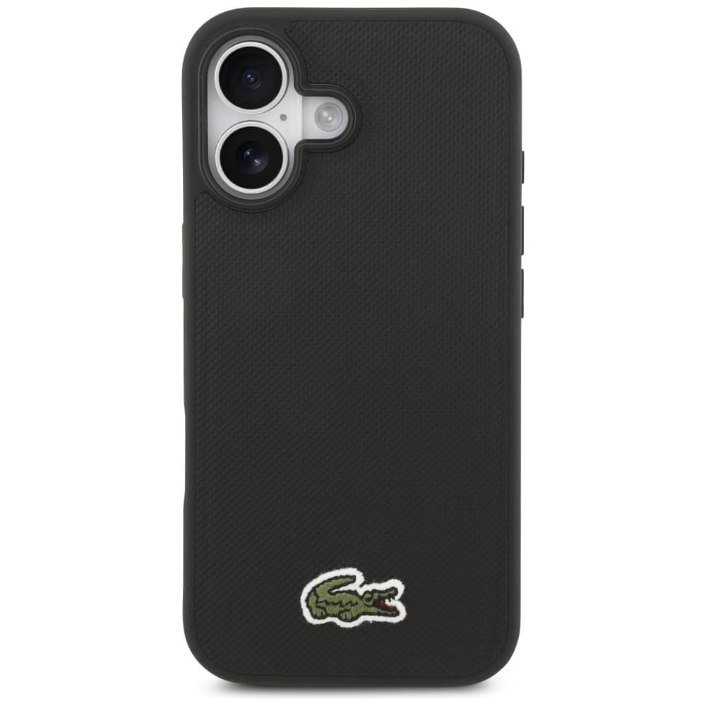Lacoste Iconic Petit Pique Woven Logo MagSafe - θήκη για Apple iPhone 17 - Μαύρο - Image 3