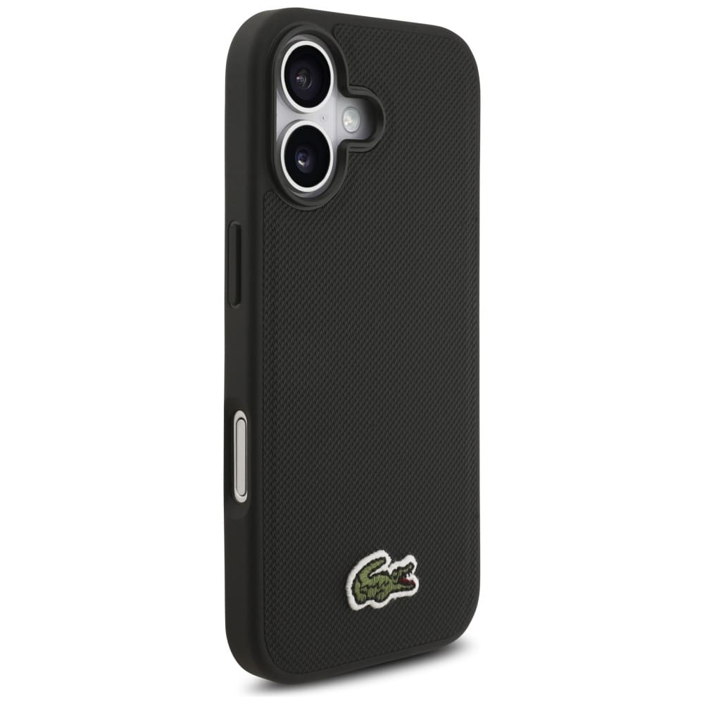 Lacoste Iconic Petit Pique Woven Logo MagSafe - θήκη για Apple iPhone 17 - Μαύρο - Image 4