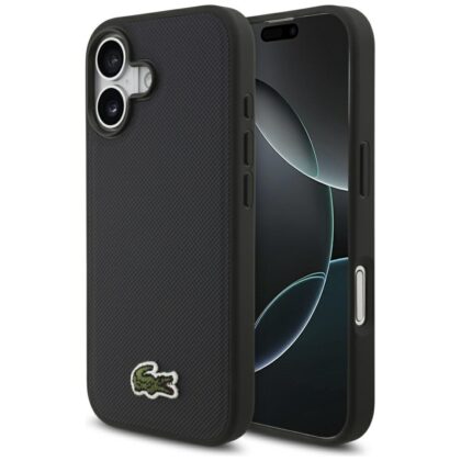 Lacoste Iconic Petit Pique Woven Logo MagSafe - θήκη για Apple iPhone 17 - Μπλε