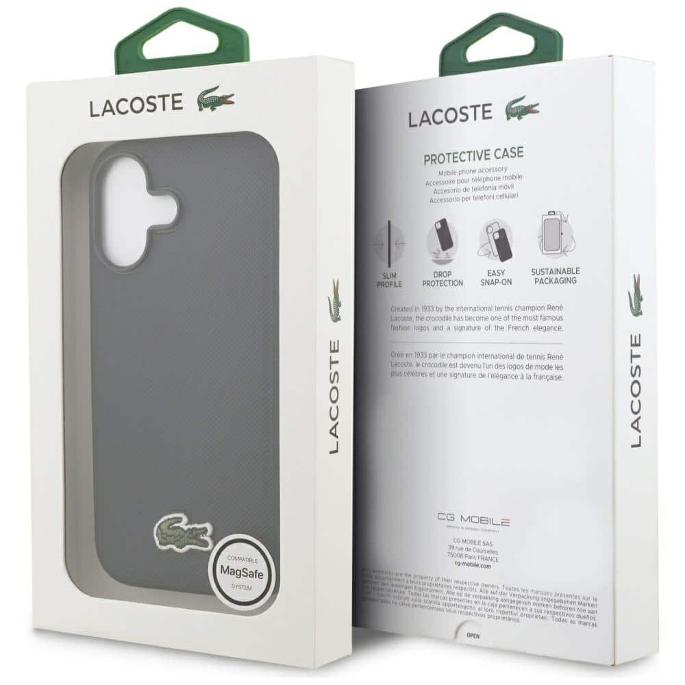 Lacoste Iconic Petit Pique Woven Logo MagSafe - θήκη για Apple iPhone 17 - Μπλε - Image 8