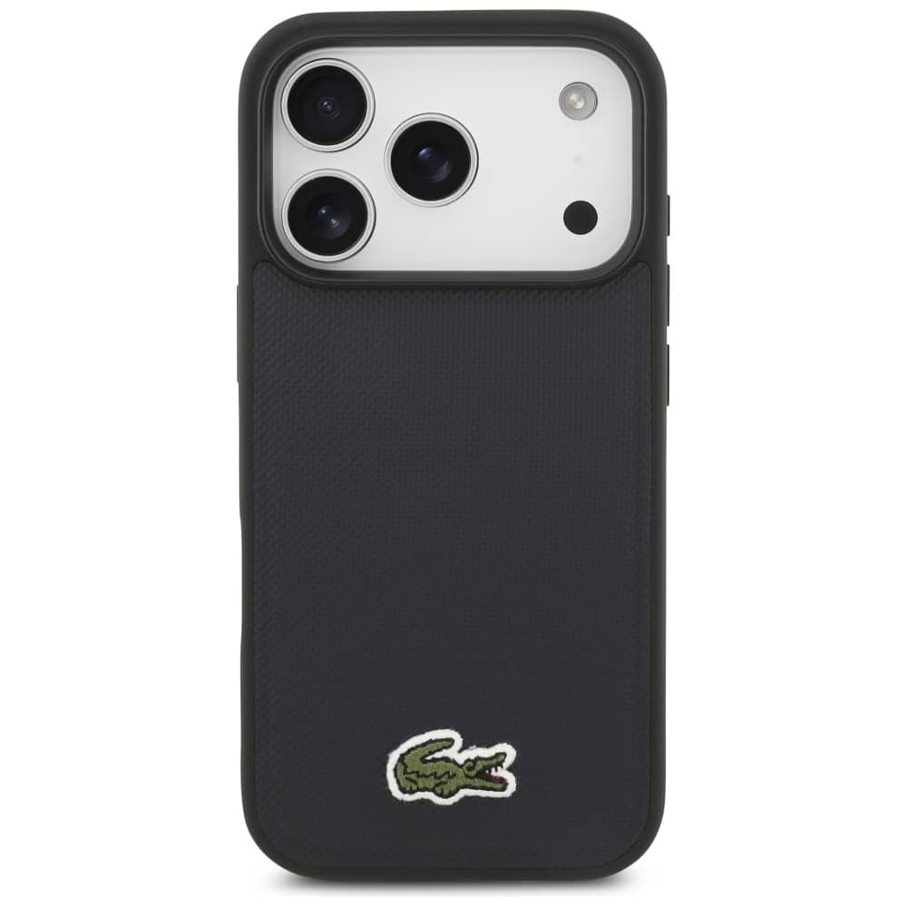 Lacoste Iconic Petit Pique Woven Logo MagSafe - θήκη για Apple iPhone 17 Pro - Μπλε - Image 3