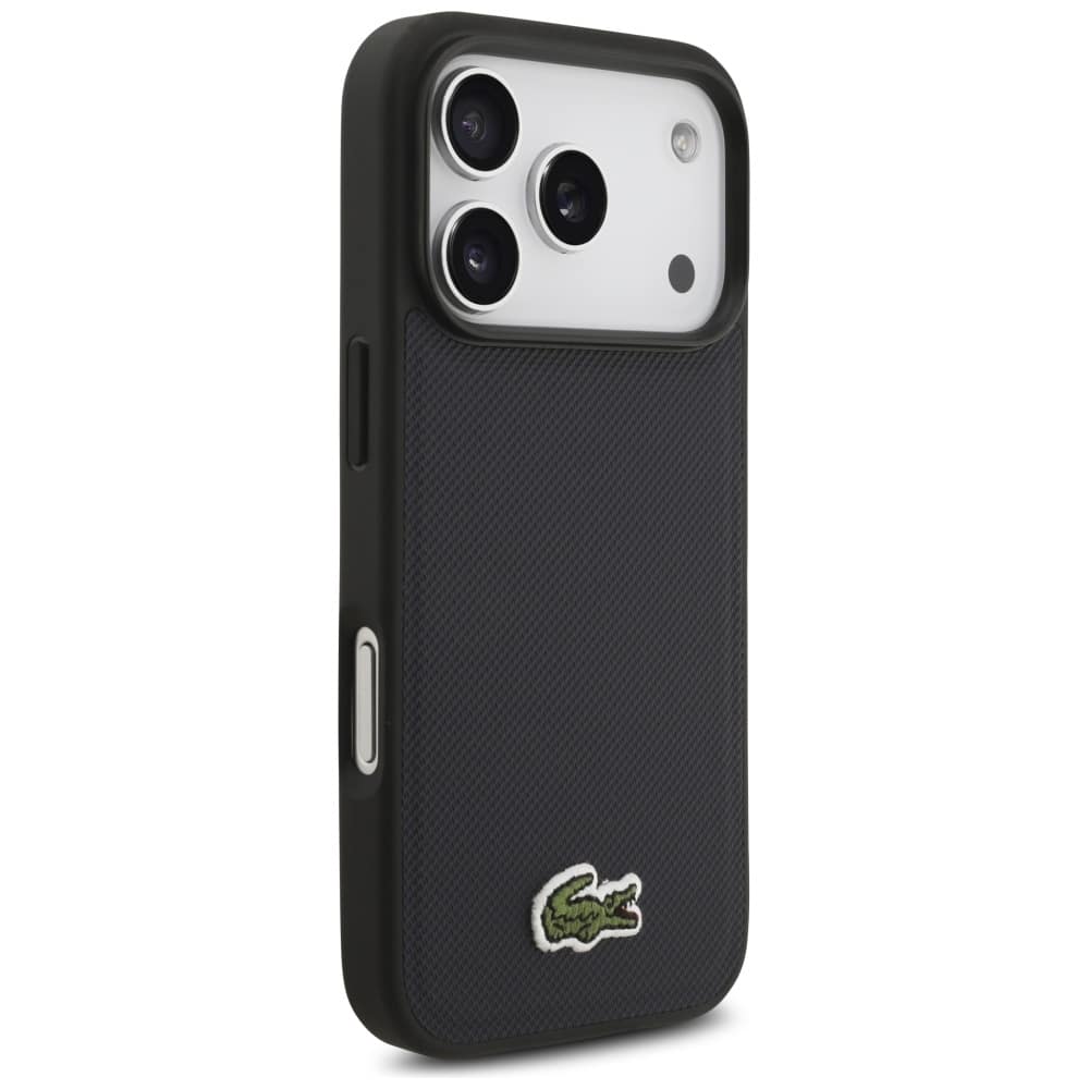 Lacoste Iconic Petit Pique Woven Logo MagSafe - θήκη για Apple iPhone 17 Pro - Μπλε - Image 4
