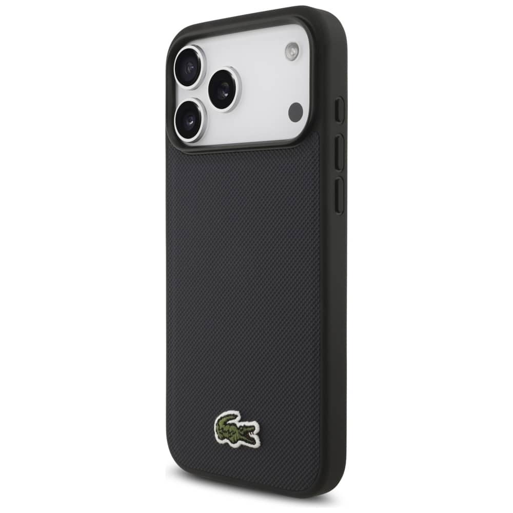 Lacoste Iconic Petit Pique Woven Logo MagSafe - θήκη για Apple iPhone 17 Pro Max - Μπλε - Image 2