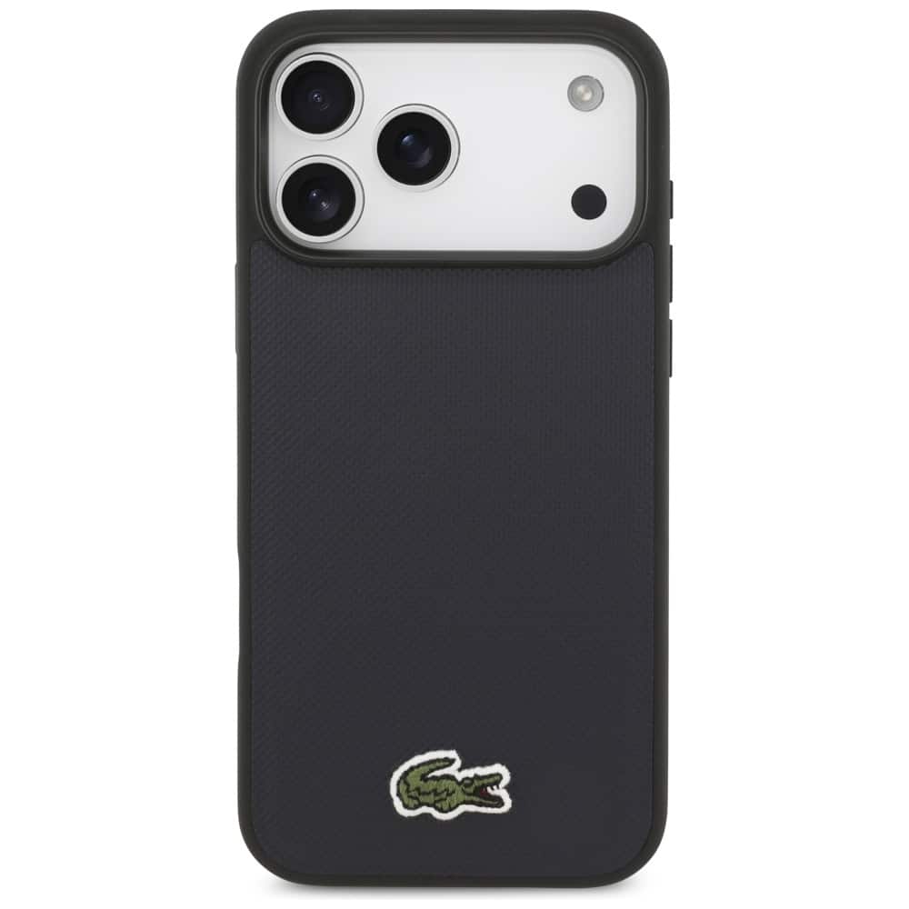Lacoste Iconic Petit Pique Woven Logo MagSafe - θήκη για Apple iPhone 17 Pro Max - Μπλε - Image 3