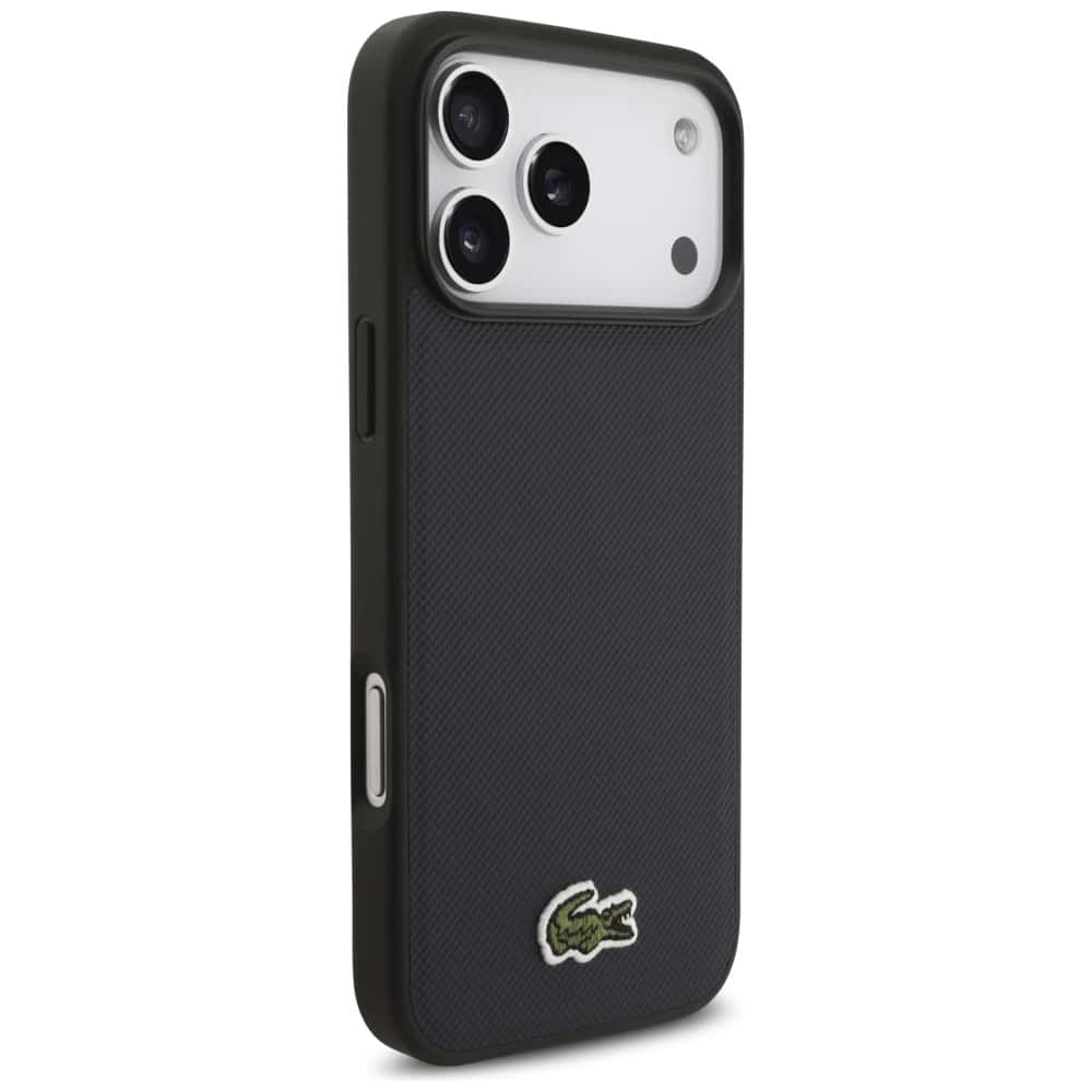 Lacoste Iconic Petit Pique Woven Logo MagSafe - θήκη για Apple iPhone 17 Pro Max - Μπλε - Image 4