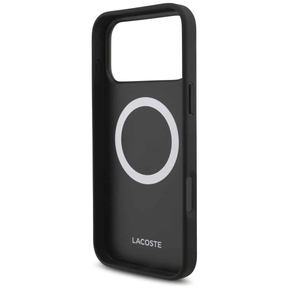 Lacoste Iconic Petit Pique Woven Logo MagSafe - θήκη για Apple iPhone 17 Pro Max - Μπλε - Image 7