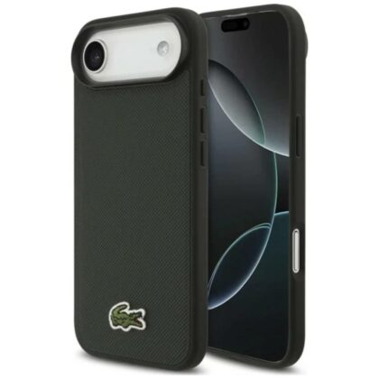 Lacoste Iconic Petit Pique Woven Logo MagSafe - θήκη για Apple iPhone Air - Πράσινο