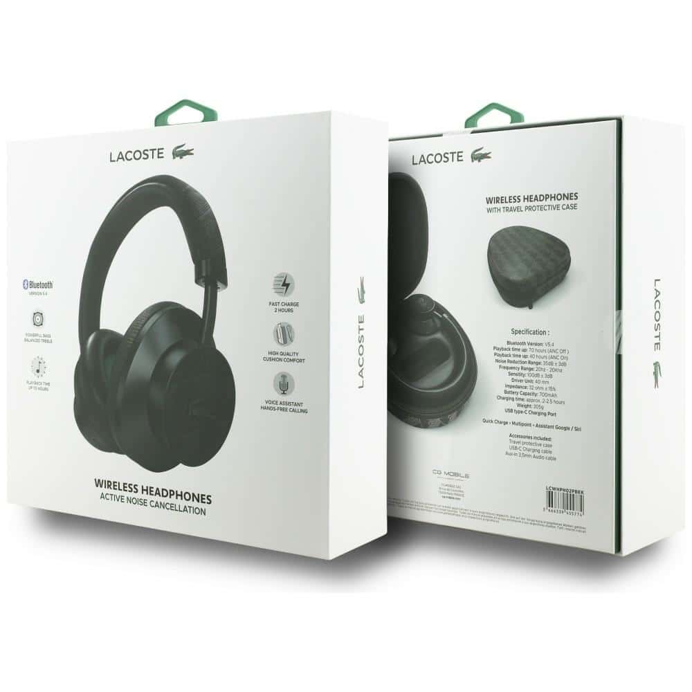 Ακουστικά on-ear Lacoste Nomogramme LH02 Hybrid ANC Bluetooth μαύρο - Image 7