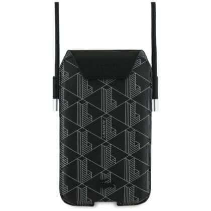 Τσάντα Lacoste Universal Sleeve Crossbody PVC Mono XL μαύρη