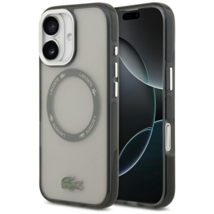 Lacoste Shockproof Διαφανής Frosted MagSafe - θήκη για Apple iPhone 17 - Γκρι