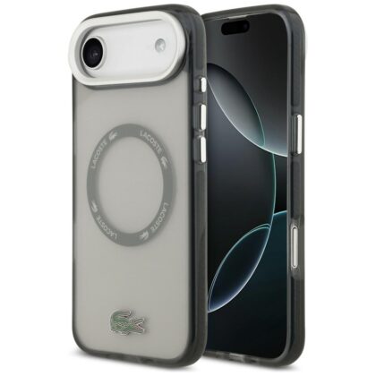 Θήκη Lacoste Shockproof Transparent Frosted MagSafe για iPhone Air γκρι