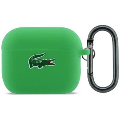 Θήκη Lacoste Σιλικόνης με Λογότυπο Croc για AirPods Pro 3, πράσινη