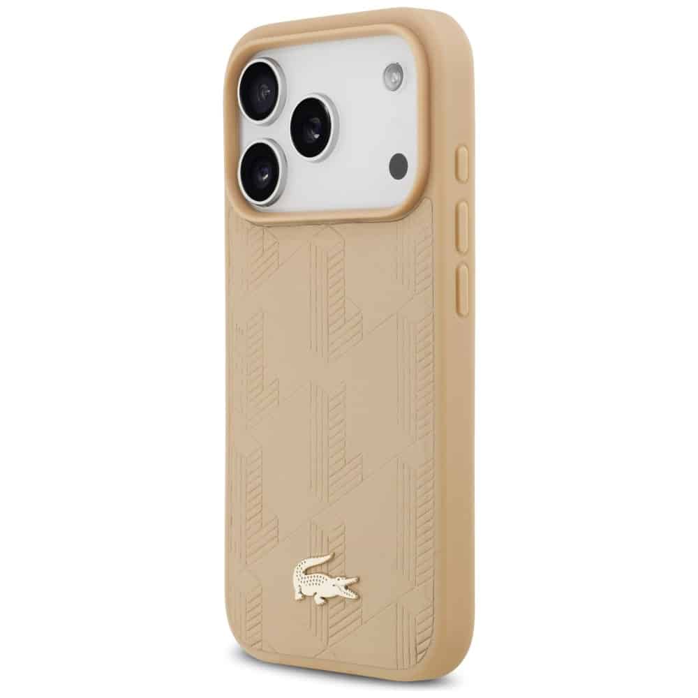 Lacoste Nomogram Χρυσό Λογότυπο MagSafe - θήκη για Apple iPhone 17 Pro - Μπεζ - Image 2