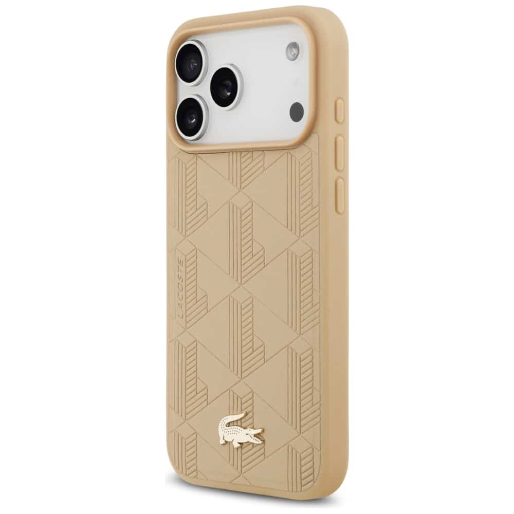 Lacoste Nomogram Χρυσό Λογότυπο MagSafe - θήκη για Apple iPhone 17 Pro Max - Μπεζ - Image 2