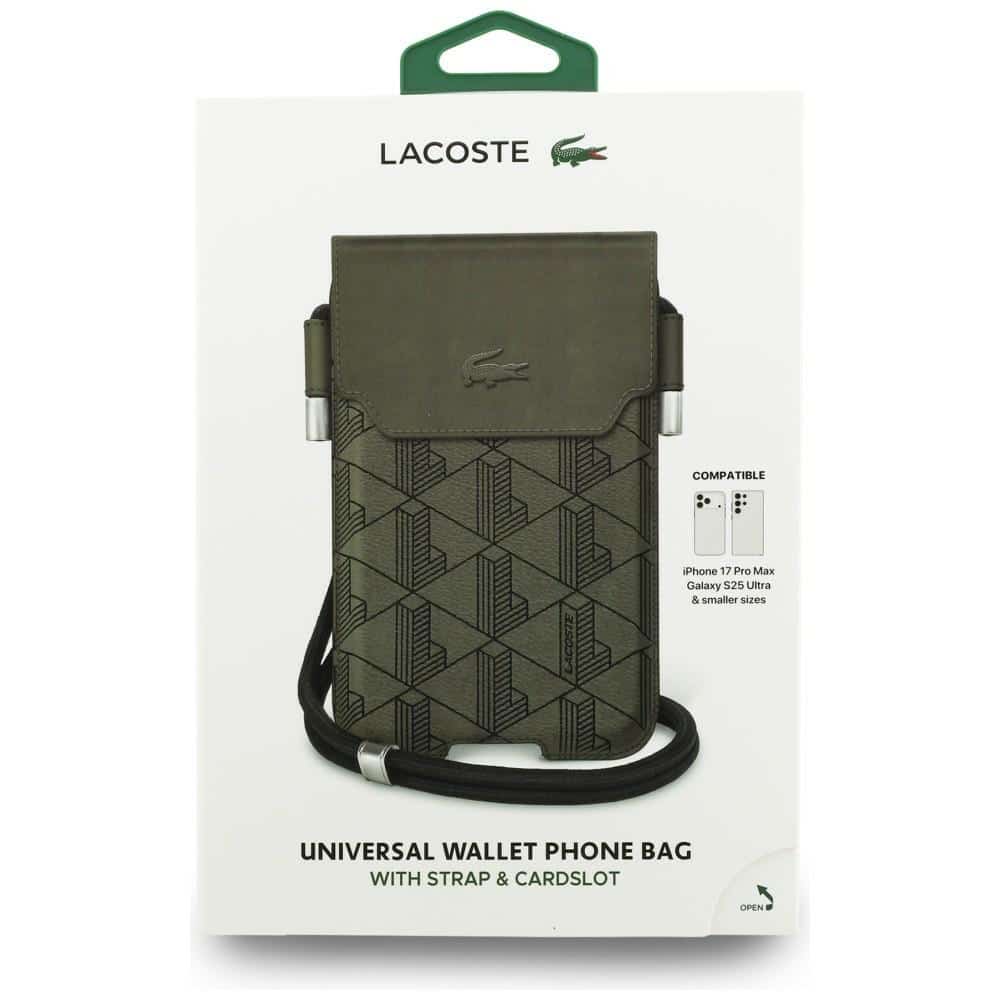 Τσάντα Lacoste Universal Sleeve Crossbody The Blend XL πράσινο - Image 4