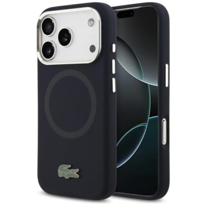 Lacoste Silicone Metal Logo MagSafe - θήκη για Apple iPhone 17 Pro - Μπλε