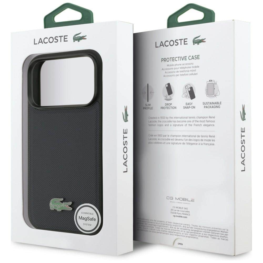 Lacoste Petit Pique Lacquer Logo MagSafe - θήκη για Apple iPhone 17 Pro - Μπλε - Image 8
