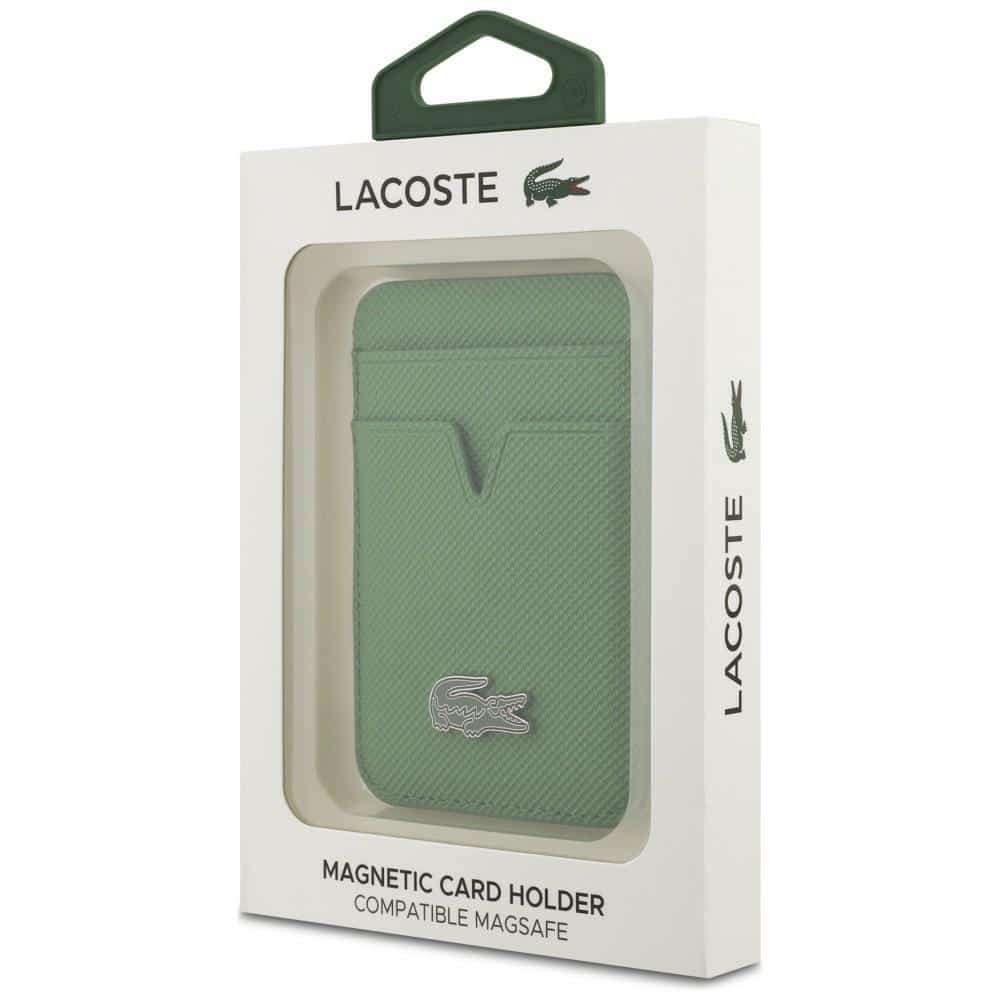 Πορτοφόλι καρτών Lacoste Petit Pique MagSafe πράσινο - Image 5