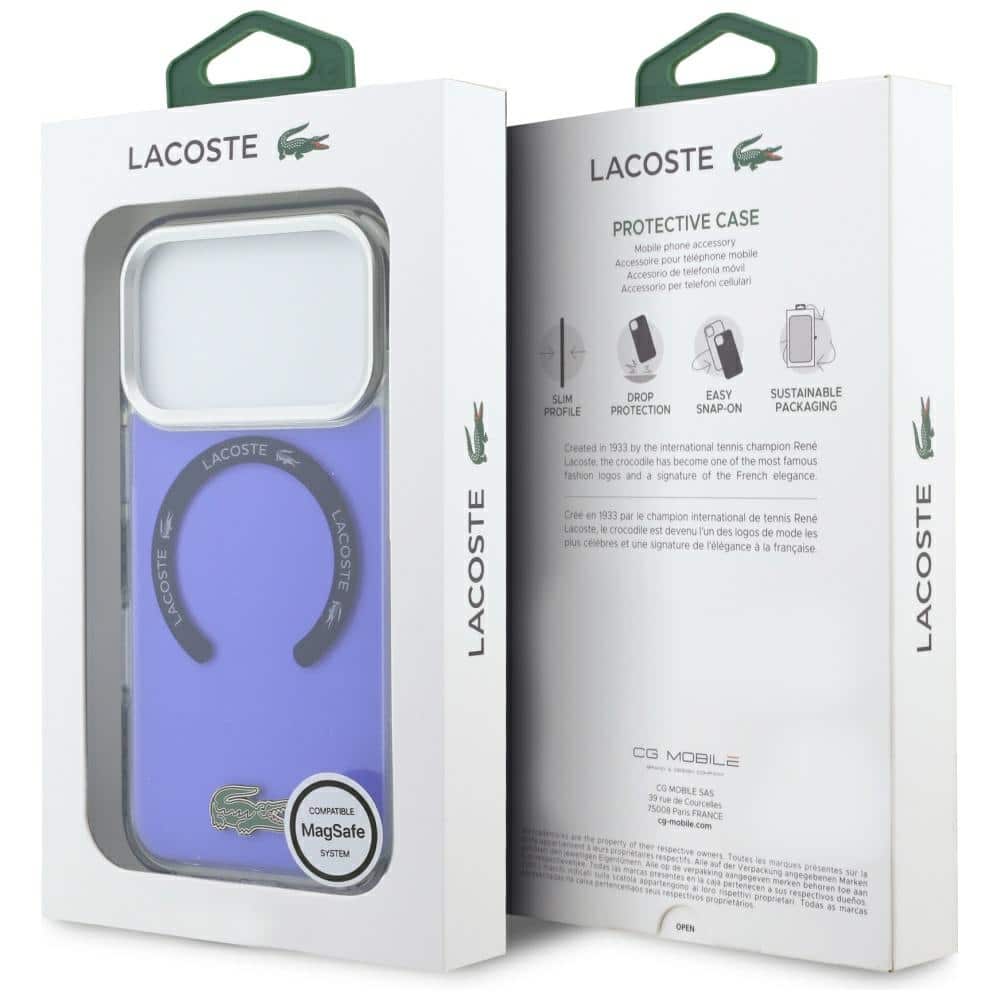 Lacoste Ανθεκτική Διαφανής Ματ MagSafe - θήκη για Apple iPhone 17 Pro Max - Διάφανο - Image 8