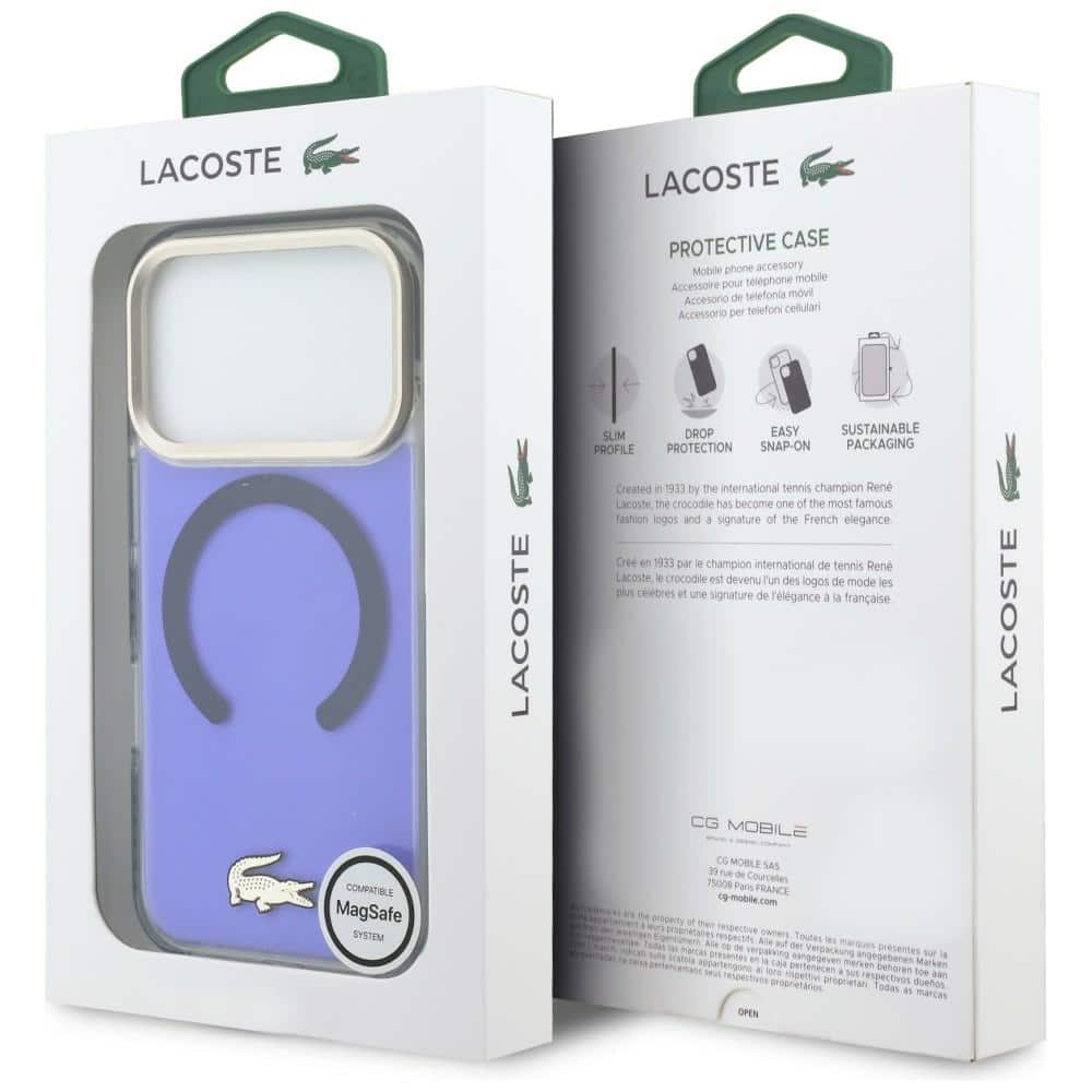 Lacoste Shockproof Διαφανής Ματ Χρυσό Λογότυπο - θήκη για Apple iPhone 17 Pro - Πολύχρωμο - Image 8