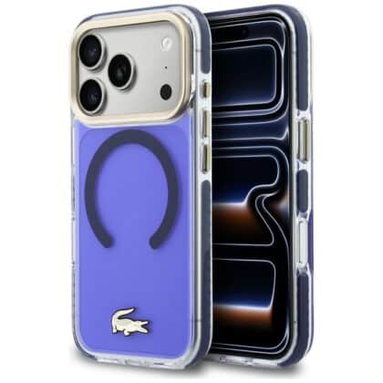 Lacoste Shockproof Διαφανής Ματ Χρυσό Λογότυπο - θήκη για Apple iPhone 17 Pro Max - Πολύχρωμο