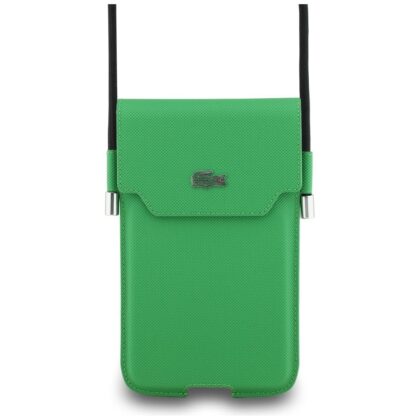 Τσάντα Lacoste Universal Sleeve Crossbody Petit Pique Μεταλλικό Λογότυπο XL πράσινο