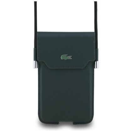 Τσάντα Lacoste Universal Sleeve Crossbody Petit Pique Μεταλλικό Λογότυπο XL sinople