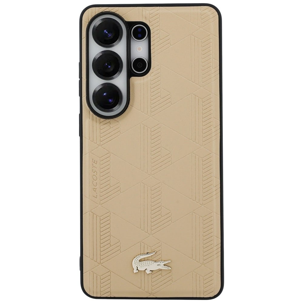 Θήκη Lacoste Nomogram Gold Logo MagSafe για Samsung Galaxy S26 Ultra μπεζ - Image 3