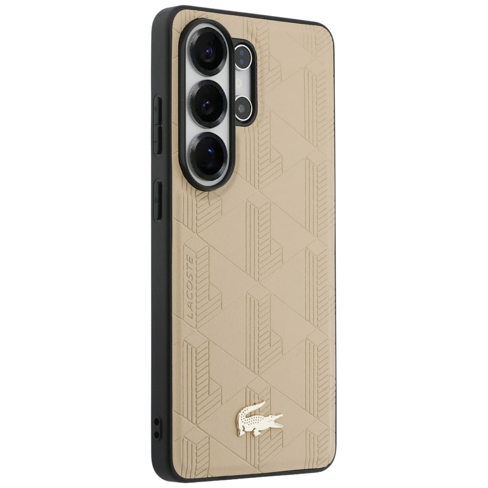 Θήκη Lacoste Nomogram Gold Logo MagSafe για Samsung Galaxy S26 Ultra μπεζ - Image 4