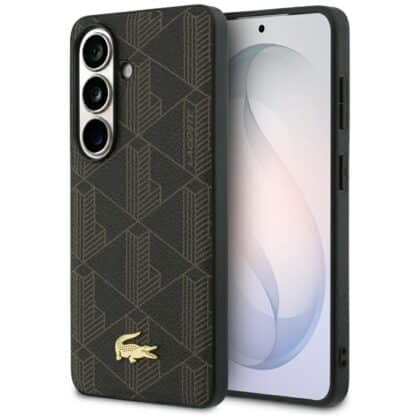 Θήκη Lacoste PVC Monogram The Blend MagSafe για Samsung Galaxy S26 Plus καφέ
