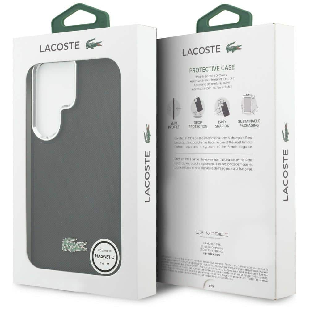 Θήκη Lacoste Full Wrap Petit Pique MagSafe για Samsung Galaxy S26 Ultra μαύρη - Image 8