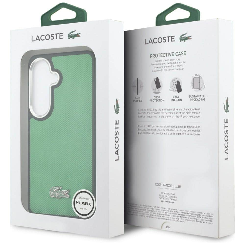 Θήκη Lacoste Full Wrap Petit Pique MagSafe για Samsung Galaxy S26 Plus πράσινη - Image 8