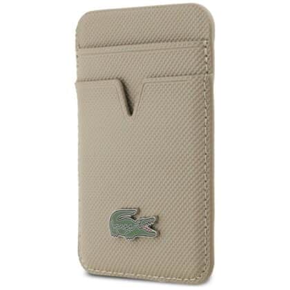 Πορτοφόλι καρτών Lacoste Small Spike MagSafe Taupe