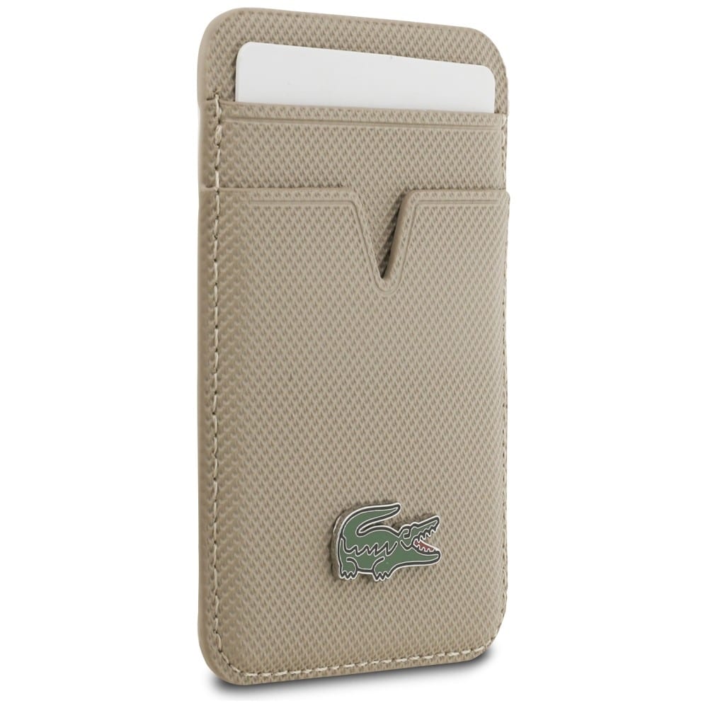 Πορτοφόλι καρτών Lacoste Small Spike MagSafe Taupe - Image 4