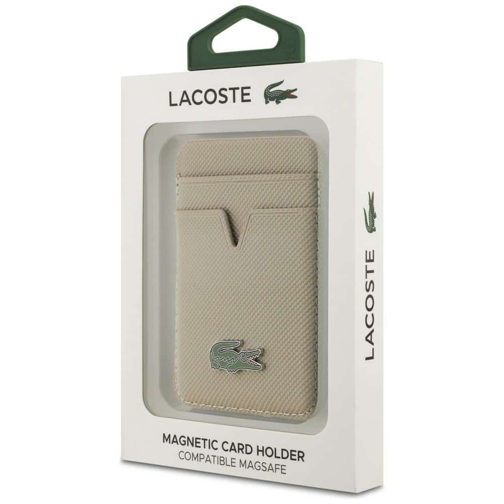Πορτοφόλι καρτών Lacoste Small Spike MagSafe Taupe - Image 5