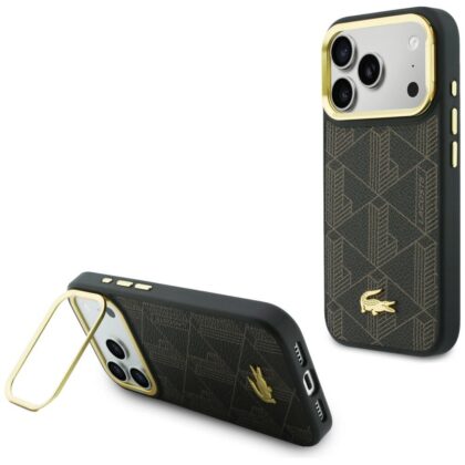 Lacoste PVC Blend Stand - θήκη για Apple iPhone 17 Pro - Καφέ