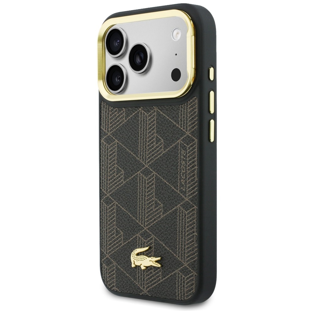 Θήκη Lacoste PVC Blend Stand για iPhone 17 Pro καφέ - Image 2