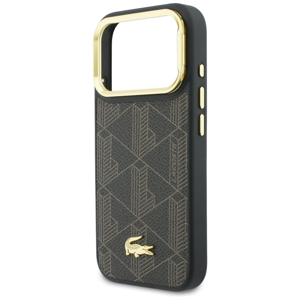Θήκη Lacoste PVC Blend Stand για iPhone 17 Pro καφέ - Image 6