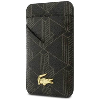 Πορτοφόλι καρτών Lacoste PVC Blend MagSafe καφέ