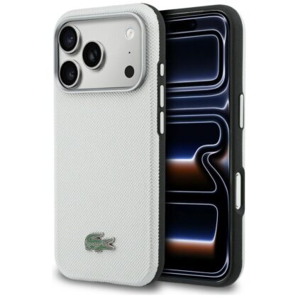 Lacoste Semi Wrap Petit Pique - θήκη για Apple iPhone 17 Pro Max - Γκρι