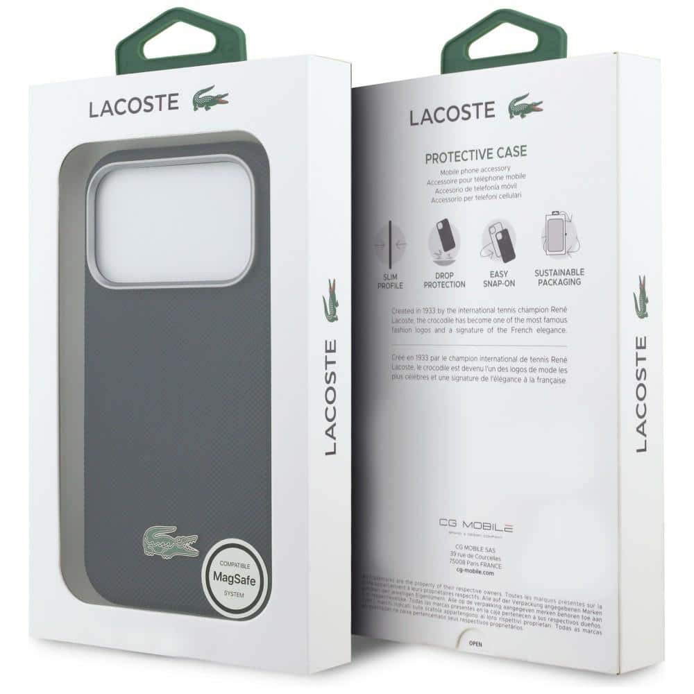 Lacoste Semi Wrap Petit Pique - θήκη για Apple iPhone 17 Pro - Μπλε - Image 8