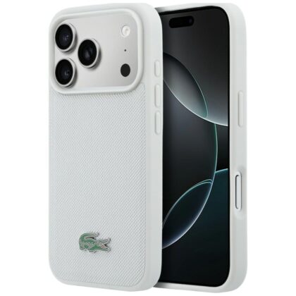 Lacoste Petit Pique Λακαρισμένο Λογότυπο MagSafe - θήκη για Apple iPhone 17 Pro - Γκρι